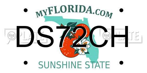 DS72CH Florida License Plate