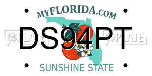 DS94PT Florida License Plate
