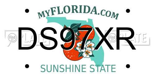 DS97XR Florida License Plate