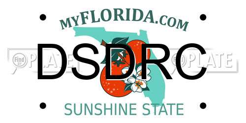DSDRC Florida License Plate