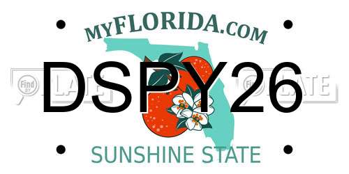 DSPY26 Florida License Plate