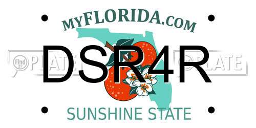 DSR4R Florida License Plate