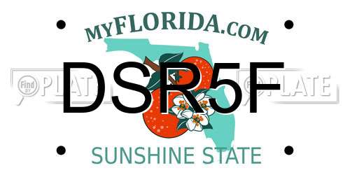 DSR5F Florida License Plate
