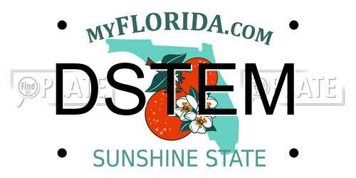 DSTEM Florida License Plate