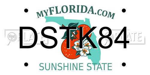 DSTK84 Florida License Plate