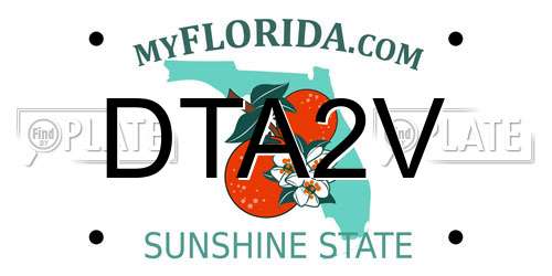 DTA2V Florida License Plate
