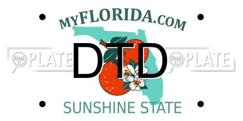 DTD Florida License Plate