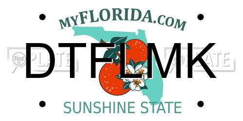 DTFLMK Florida License Plate