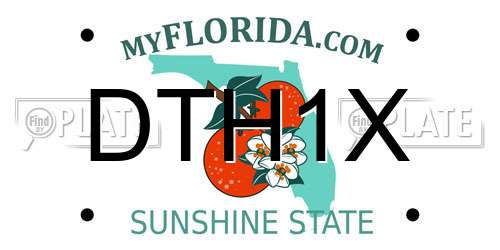 DTH1X Florida License Plate