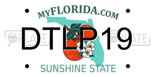 DTLP19 Florida License Plate