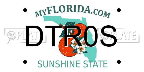 DTR0S Florida License Plate