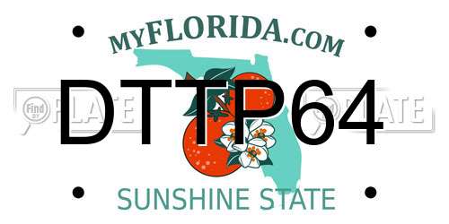 DTTP64 Florida License Plate