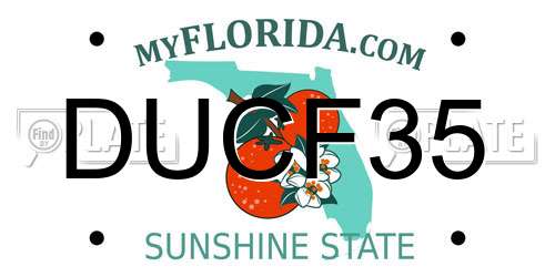 DUCF35 Florida License Plate