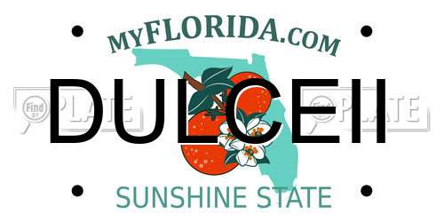DULCEII Florida License Plate
