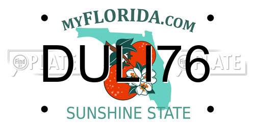 DULI76 Florida License Plate