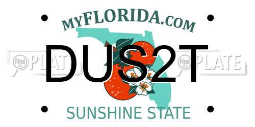 DUS2T Florida License Plate