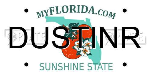 DUSTINR Florida License Plate