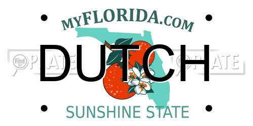 DUTCH Florida License Plate