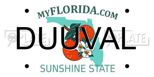 DUUVAL Florida License Plate