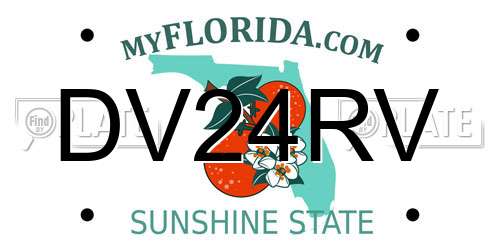 DV24RV Florida License Plate