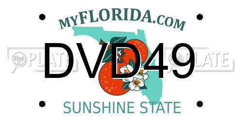 DVD49 Florida License Plate