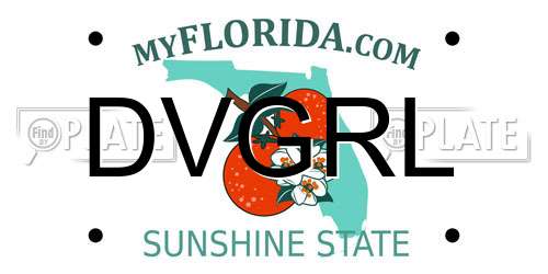 DVGRL Florida License Plate
