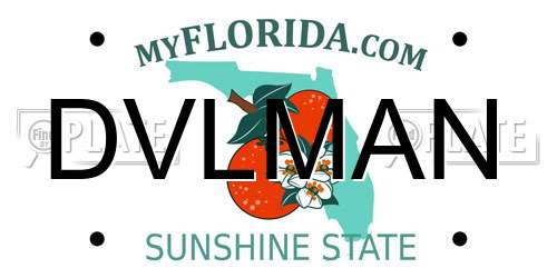 DVLMAN Florida License Plate