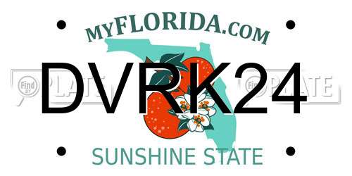 DVRK24 Florida License Plate