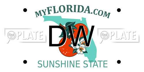 DW Florida License Plate