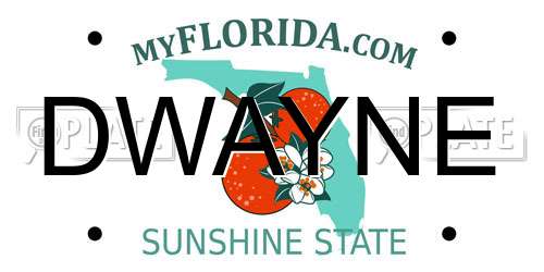 DWAYNE Florida License Plate