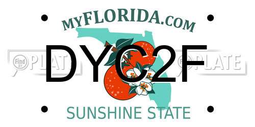 DYC2F Florida License Plate