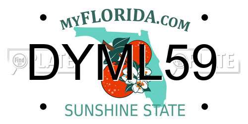 DYML59 Florida License Plate