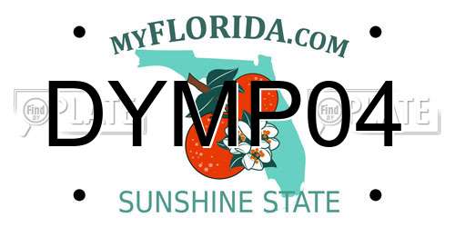 DYMP04 Florida License Plate