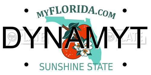 DYNAMYT Florida License Plate