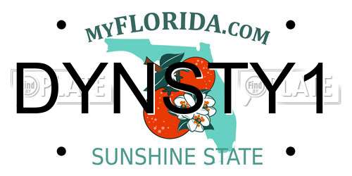 DYNSTY1 Florida License Plate