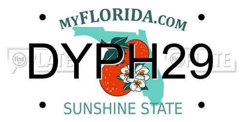 DYPH29 Florida License Plate