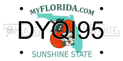 DYQI95 Florida License Plate