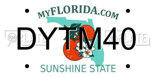 DYTM40 Florida License Plate
