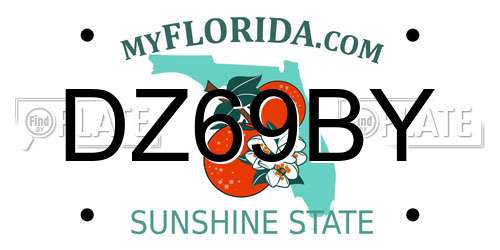 DZ69BY Florida License Plate