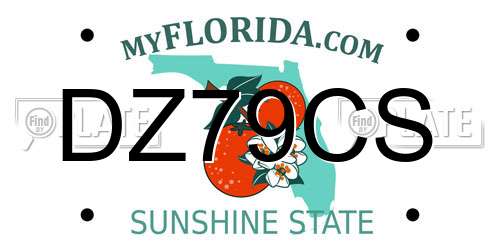 DZ79CS Florida License Plate