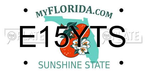 E15YTS Florida License Plate