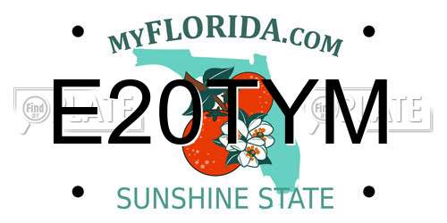 E20TYM Florida License Plate