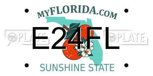 E24FL Florida License Plate