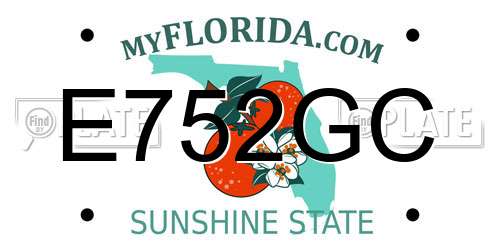 E752GC Florida License Plate