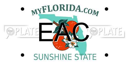 EAC Florida License Plate