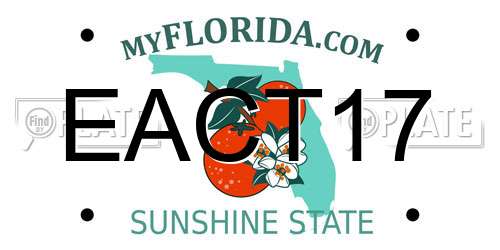 EACT17 Florida License Plate