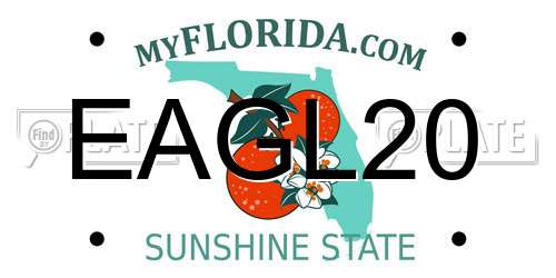 EAGL20 Florida License Plate