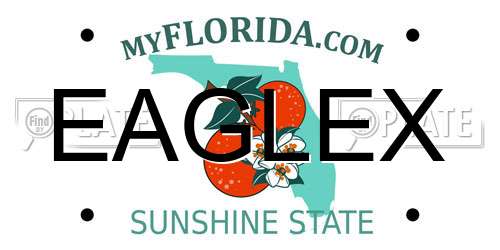 EAGLEX Florida License Plate