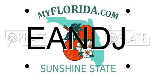 EANDJ Florida License Plate