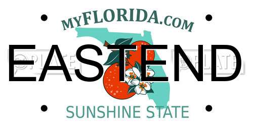 EASTEND Florida License Plate
